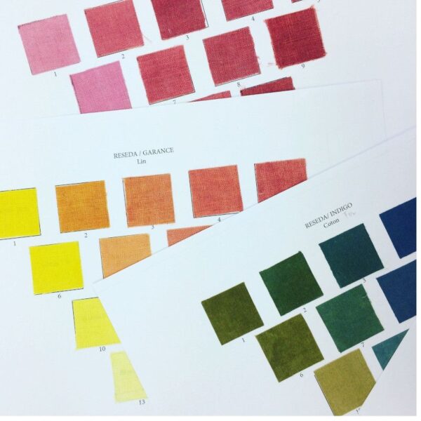 Nuancier textiles sur lin et laine Nuancier textiles sur lin et laine