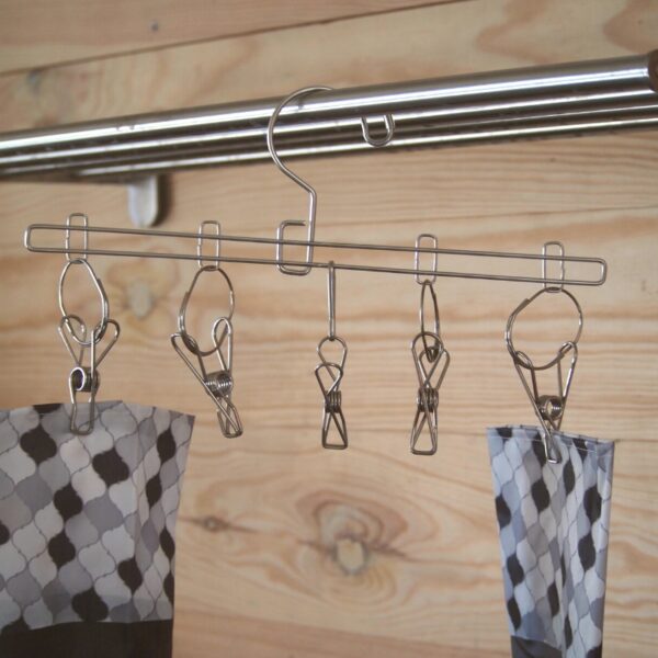 Pince à linge & cintre en inox Pince à linge & cintre en inox